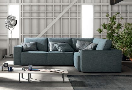 SLIDE - composizione divano ad angolo ( divano 2 posti laterale SX + angolo quadrato + poltrona laterale DX ) - SOFA CLUB
