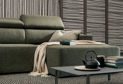 SLIDE TOP - composizione divano con chaise longue ( divano in promozione completamente sfoderabile ) - SOFA CLUB