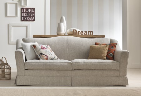 PARSIVAL - divano 3 posti ( divano classico in tessuto sfoderabile ) - SOFA CLUB