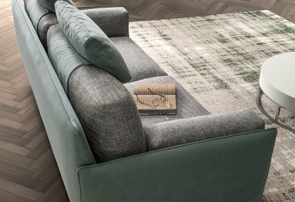 KRISTAL - divano 2 posti maxi ( divano in piuma d'oca completamente sfoderabile ) - SOFA CLUB