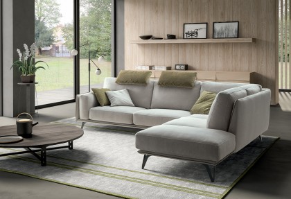 KRISTAL - divano angolare con penisola ( divano design moderno ) - SOFA CLUB