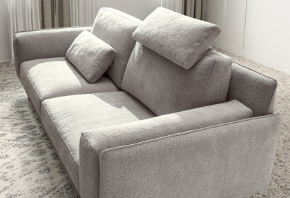 KRISTAL TOP - divano 3 posti ( il cuscino poggiatesta può essere usato come cuscino poggiareni ) - SOFA CLUB