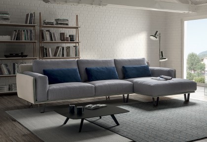 KRISTAL TOP - divano con chaise longue ( divano design in tessuto sfoderabile ) - SOFA CLUB