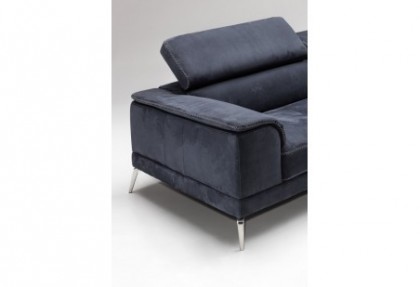 WELCOME - composizione divano ad angolo ( particolare del divano 2 posti maxi laterale con un bracciolo ) - rivestimento in tessuto e piedino ONE - SOFA CLUB