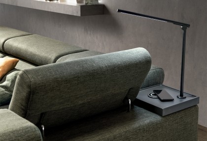 ALL INCLUSIVE UP - divano ad angolo con sedute estraibili ( optional su richiesta luce Led  ) - SOFA CLUB