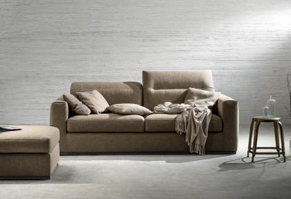OPEN COMFORT SMALL - divano 3 posti con sedute allungabili ( bracciolo SMALL larghezza 18 cm. ) - SOFA CLUB