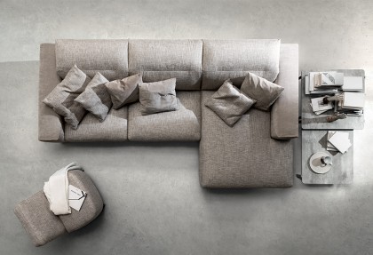 OPEN COMFORT - divano contenitore ( divano con sedute allungabili - divano con poggiatesta reclinabili ) - SOFA CLUB