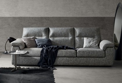 GREGORY - divano 3 posti EXTRA ( divano con poggiatesta reclinabili - piedino ONE effetto sospeso ) - SOFA CLUB