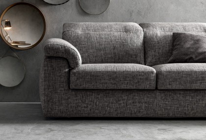 GREGORY - divano con chaise longue ( divano con poggiatesta reclinabili - piedino ONE effetto sospeso ) - SOFA CLUB