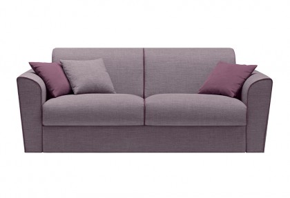 VEROLETTO - divano 3 posti letto ( versione con bracciolo SOFT e bordo in contrasto di colore ) - divano letto in tessuto - SOFA CLUB