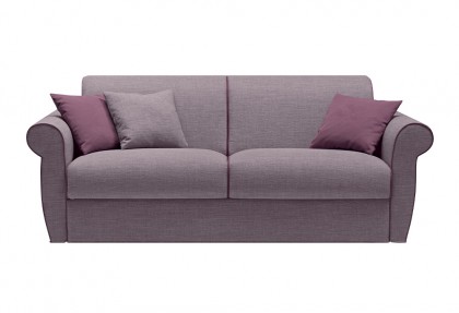 VEROLETTO - divano 3 posti letto ( versione con bracciolo CLASSIC e bordo in contrasto di colore ) - divano letto classico - SOFA CLUB