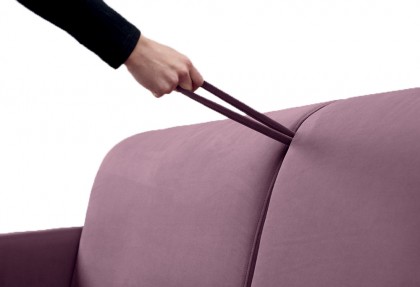 VEROLETTO - divano letto con maniglia a scomparsa ( per facilitare l'apertura del meccanismo letto ) - SOFA CLUB