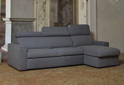GRANRIPOSO - composizione divano letto con chaise Longue contenitore ( divano letto con schienali reclinabili ) - SOFA CLUB