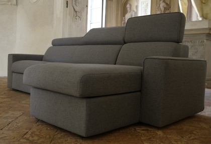 GRANRIPOSO - composizione divano letto con chaise Longue contenitore ( divano letto con vano contenitore ) - SOFA CLUB