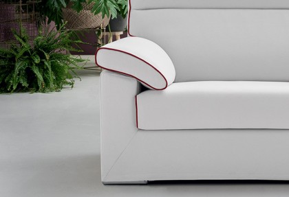 MORRISON - divano 3 posti con piedini in acciaio  ( divano in promozione online ) - SOFA CLUB