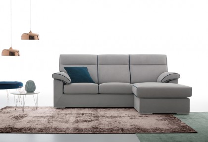 MORRISON - composizione divano con penisola reversibile in tessuto sfoderabile ( divano outlet in offerta ) - SOFA CLUB