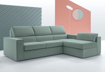 FROG - composizione divano ad angolo ( divano 3 posti extra + elemento poltrona centrale s/b ) - SOFA CLUB