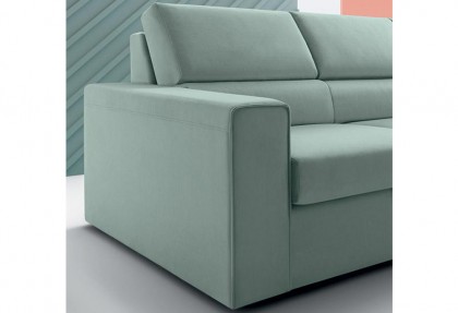 FROG - divano moderno con bracciolo squadrato - SOFA CLUB