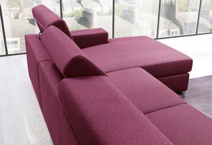 MARTIN - composizione divano con chaise longue ( vista retro del divano ) - SOFA CLUB