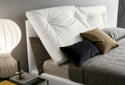 BRIO - letto con cuscini sulla spalliera ( testiera letto con cuscini riposizionabili in varie inclinazioni ) - SOFA CLUB