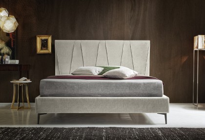 GRAFFITI - letto design moderno ( letto imbottito con testiera alta ) - SOFA CLUB