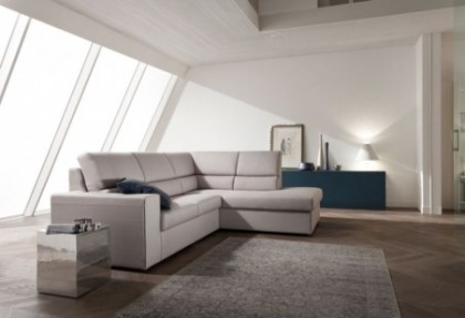 FROG - composizione divano ad angolo ( divano 3 posti laterale con un bracciolo + angolo quadrato con penisola ) - SOFA CLUB