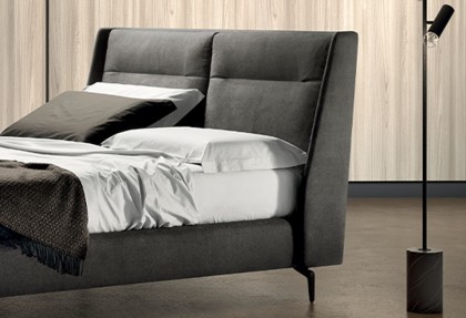 GROOVE - letto matrimoniale design moderno ( letto con cuscino testiera regolabile ) - SOFA CLUB