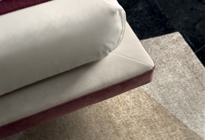 LAS VEGAS - letto design outlet ( accostamento colori giroletto ) - SOFA CLUB