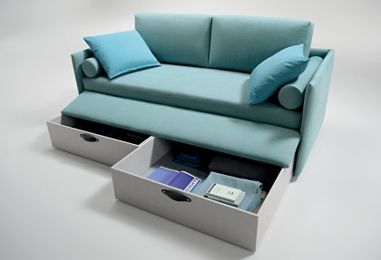 DOLLY TOP - divano contenitore ( divano letto con due cassettoni estraibili ) - SOFA CLUB