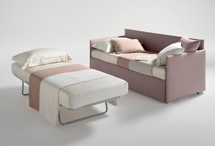DOLLY STYLE - divano letto con secondo letto estraibile ( divano trasformabile in due letti singoli ) - SOFA CLUB