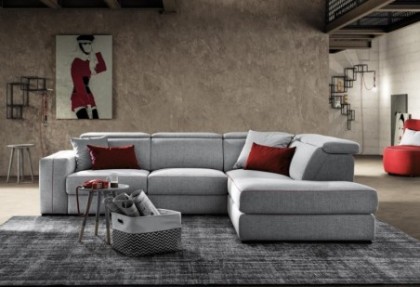 MADISON - divano relax angolare ( divano con sedute scorrevoli e poggiatesta reclinabili ) - SOFA CLUB