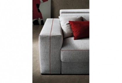 MADISON - divano relax angolare ( particolare della cucitura a scelta tono su tono oppure in contrasto ) - SOFA CLUB