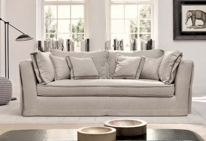 MILLY - divano 3 posti ( divano classico in tessuto sfoderabile ) - SOFA CLUB
