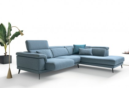ZOE - composizione divano angolare con sedute estraibili ( divano con piedini alti ) - SOFA CLUB