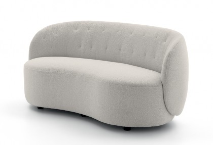 FAGIOLO - divano 3 larghezza 166 cm. ( divano in tessuto completamente sfoderabile ) - SOFA CLUB