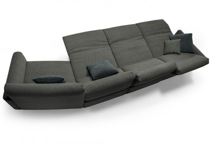 PALOMA - composizione divano con terminale aperto ( con tre relax elettrici ) - SOFA CLUB
