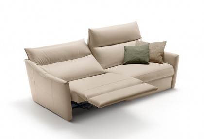 LISBONA - divano 3 posti con relax elettrici ( bracciolo SLIM ) - SOFA CLUB