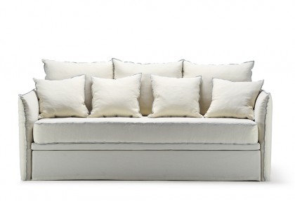 COUNTRY - divano con doppio letto per uso quotidiano (inclusi 4 cuscini arredo in piuma) - SOFA CLUB