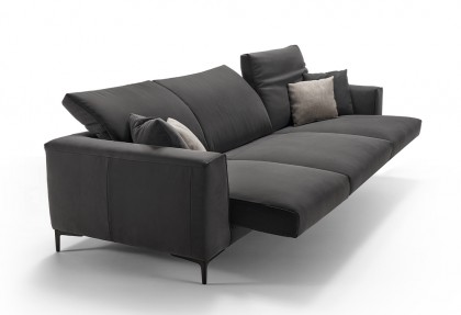 TIME - divano 3 posti extra ( divano con sedute estraibili elettriche aperte ) - SOFA CLUB