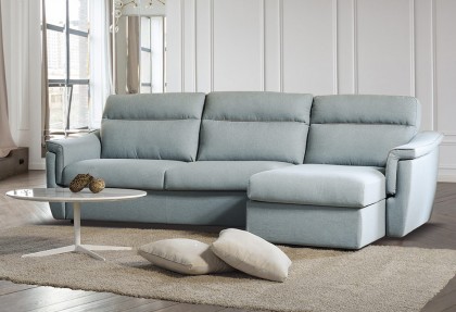 SOFIA - divano letto con chaise longue contenitore ( con materasso H 18 in memory ) - SOFA CLUB