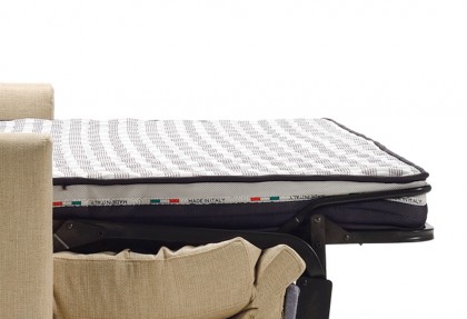 SOFIA - divano letto 3 posti ( con materasso H 18 cm. in memory foam ) - SOFA CLUB