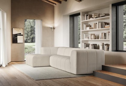 MODULAR - divano con chaise longue ( versione CON BRACCIOLO ) - SOFA CLUB