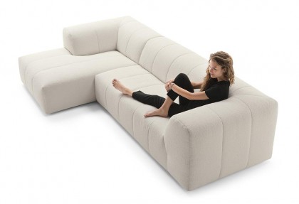 MODULAR - divano con chaise longue ( divano visto dall'alto ) - SOFA CLUB