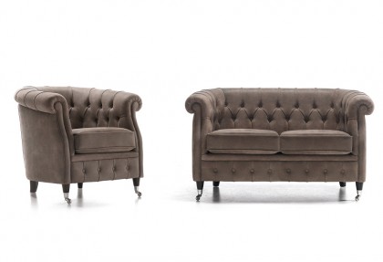 MINU' - divano classico inglese ( divano e poltrona chester ) - SOFA CLUB
