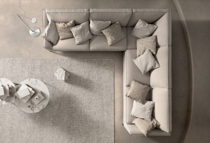 80 DESIGN - composizione angolare ( divano angolare salvaspazio profondo 80 cm. ) - SOFA CLUB