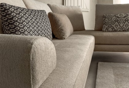 OPENSPACE - divano angolare con 4 schienali movibili (divano con schienali standard)