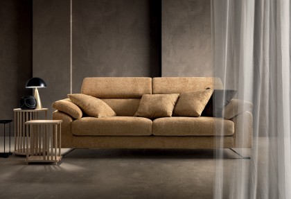 GENIUS UP - divano 3 posti ( divano alto da terra con piedino antracite ZETA ) - SOFA CLUB