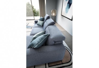 RELAX TIME - divano relax con chaise longue ( divano con poggiatesta reclinabili regolabili in molteplici posizioni ) - SOFA CLUB