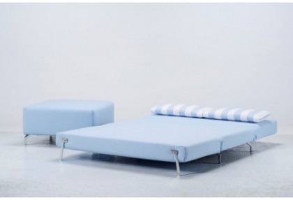 JOLLY - divano 2 posti letto ( divano letto aperto con pouf ) - SOFA CLUB