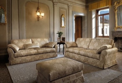 TIFFANY-due divani 2 posti maxi -( divani classici in tessuto personalizzati ) - SOFA CLUB